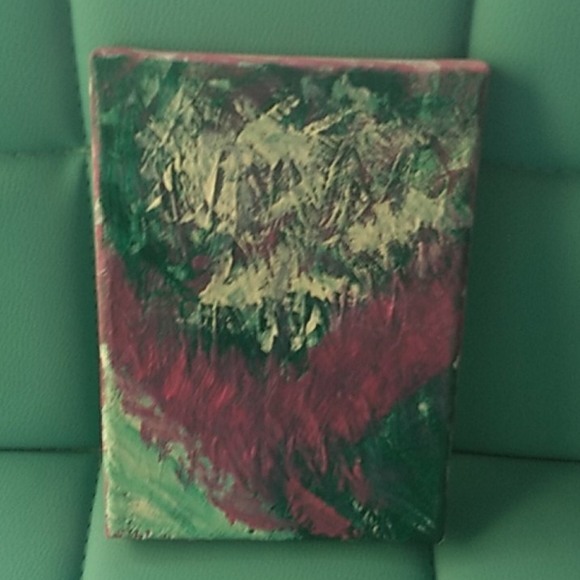 4 piece art decor blue themed - Picture 3 of 5